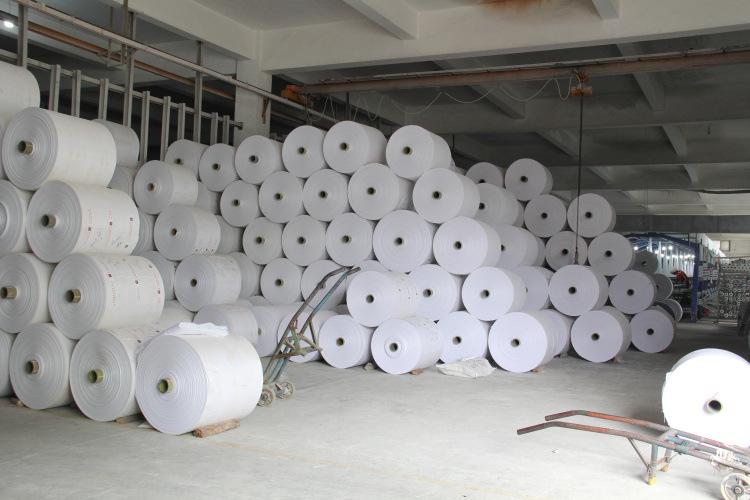 白色pp塑料编织袋卷料 蛇皮袋桶料 编织布卷生产厂家 批发定制